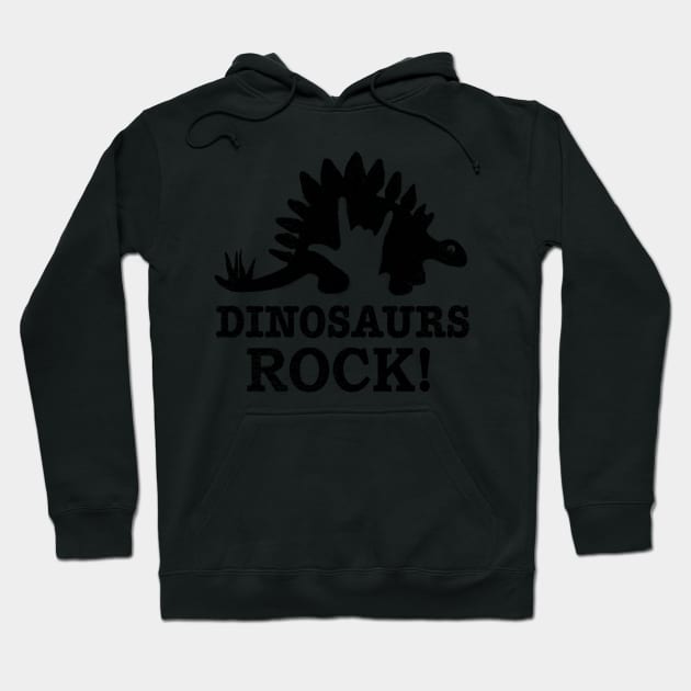 Dinosaurs Rock Hoodie by JurassicArt